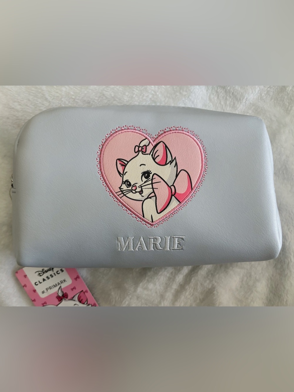 Marie Disney Classic Gray & Pink Cosmetic Pouch
